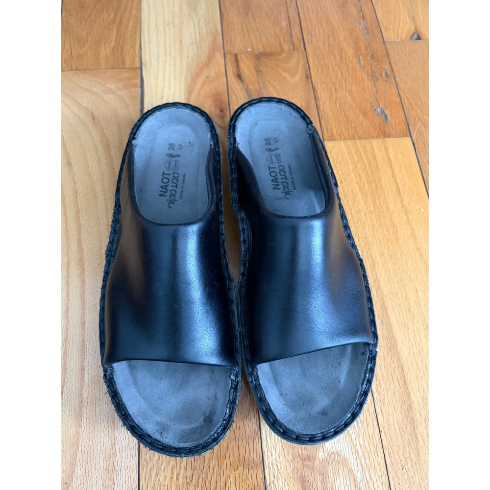 Naot Women's Ardisia leather slide sandals Size 38/US 7 - Picture 2 of 9